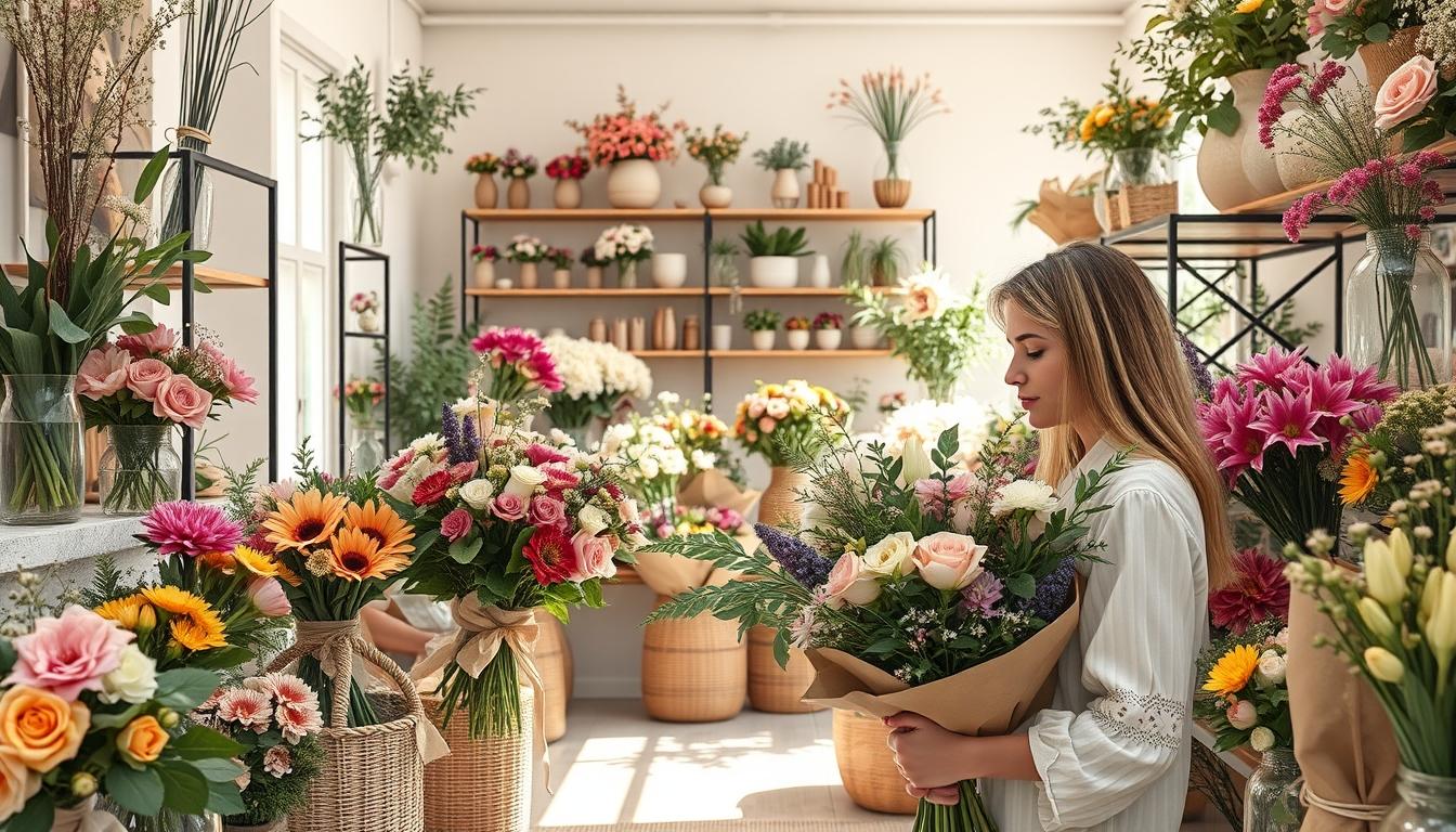 Seasonal flower arrangements